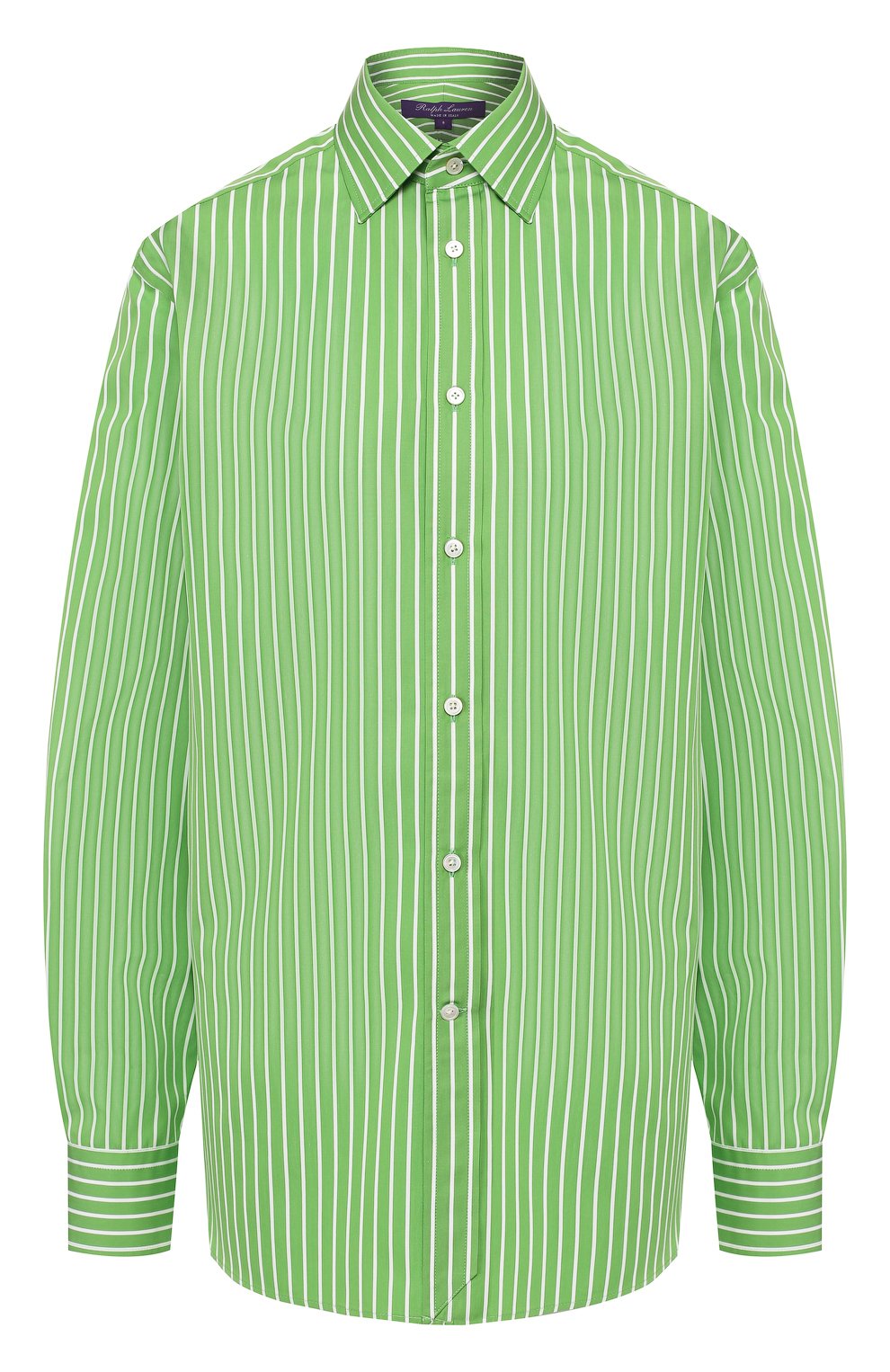 Хлопковая блузка RALPH LAUREN зеленого цвета по цене 79950 руб., арт. 290794255, фото 1 Хлопковая блузка RALPH LAUREN, арт. 290794255, фото 1