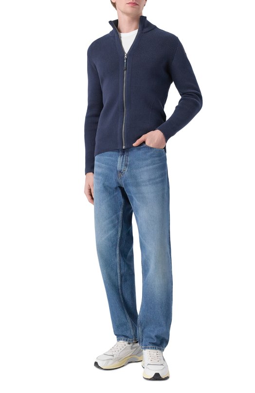 Хлопковый кардиган Parajumpers 25WMPMKNRG02 Синий  25WMPMKNRG02 Фото 2