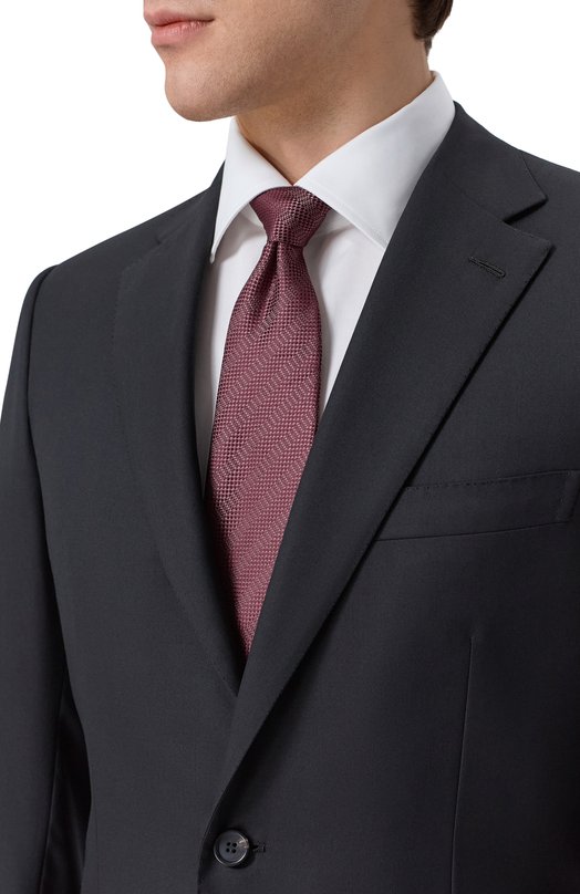 Шелковый галстук Brioni 061D00/PD460 Бордовый  061D00/PD460 Фото 2