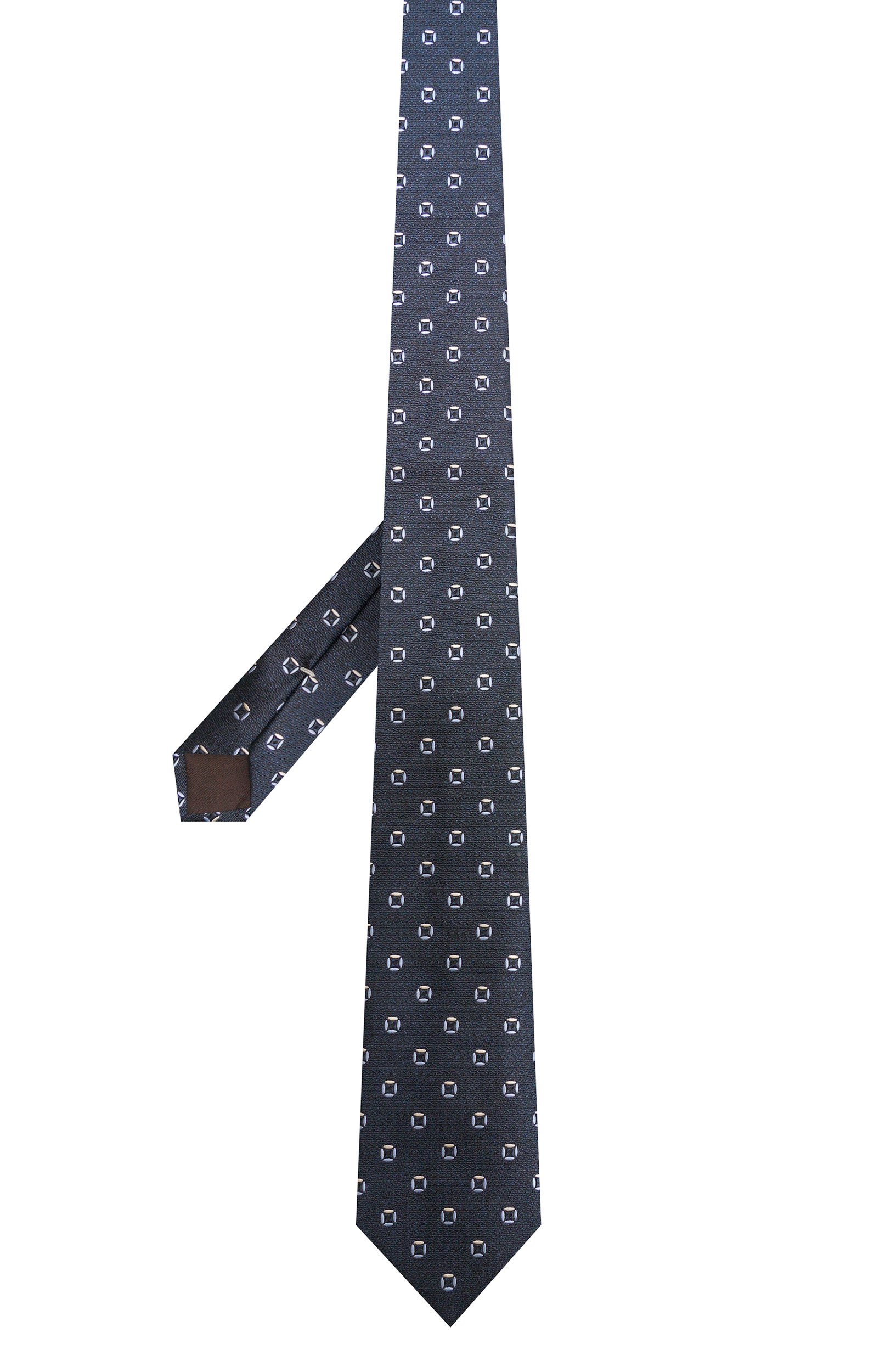 Шелковый галстук CANALI темно-синего цвета по цене 23150 руб., арт. 18/HJ04718, фото 3 Шелковый галстук CANALI, арт. 18/HJ04718, фото 3