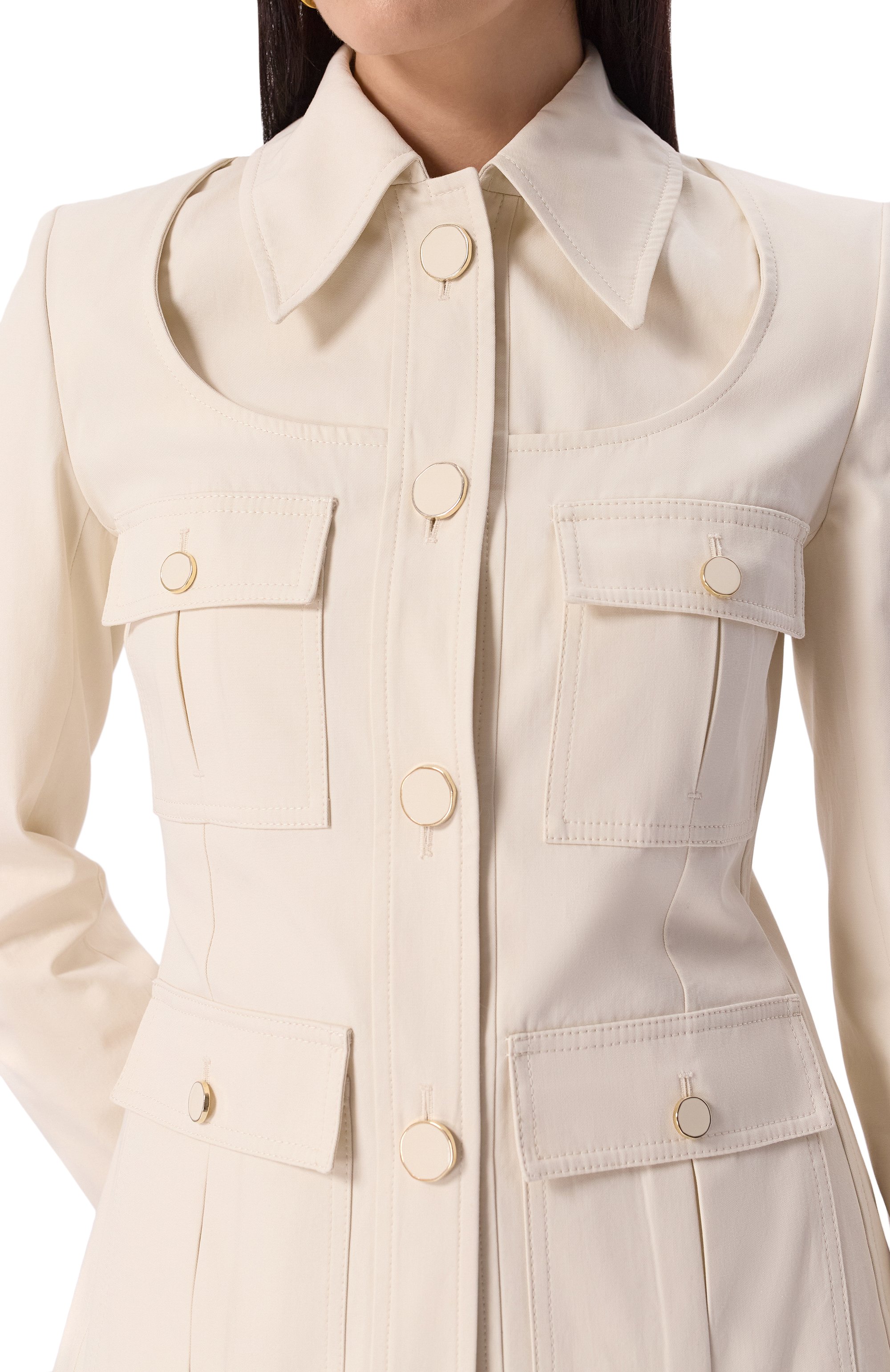 Хлопковый жакет NINA RICCI, арт. 25PCVE010/C01086, фото 5