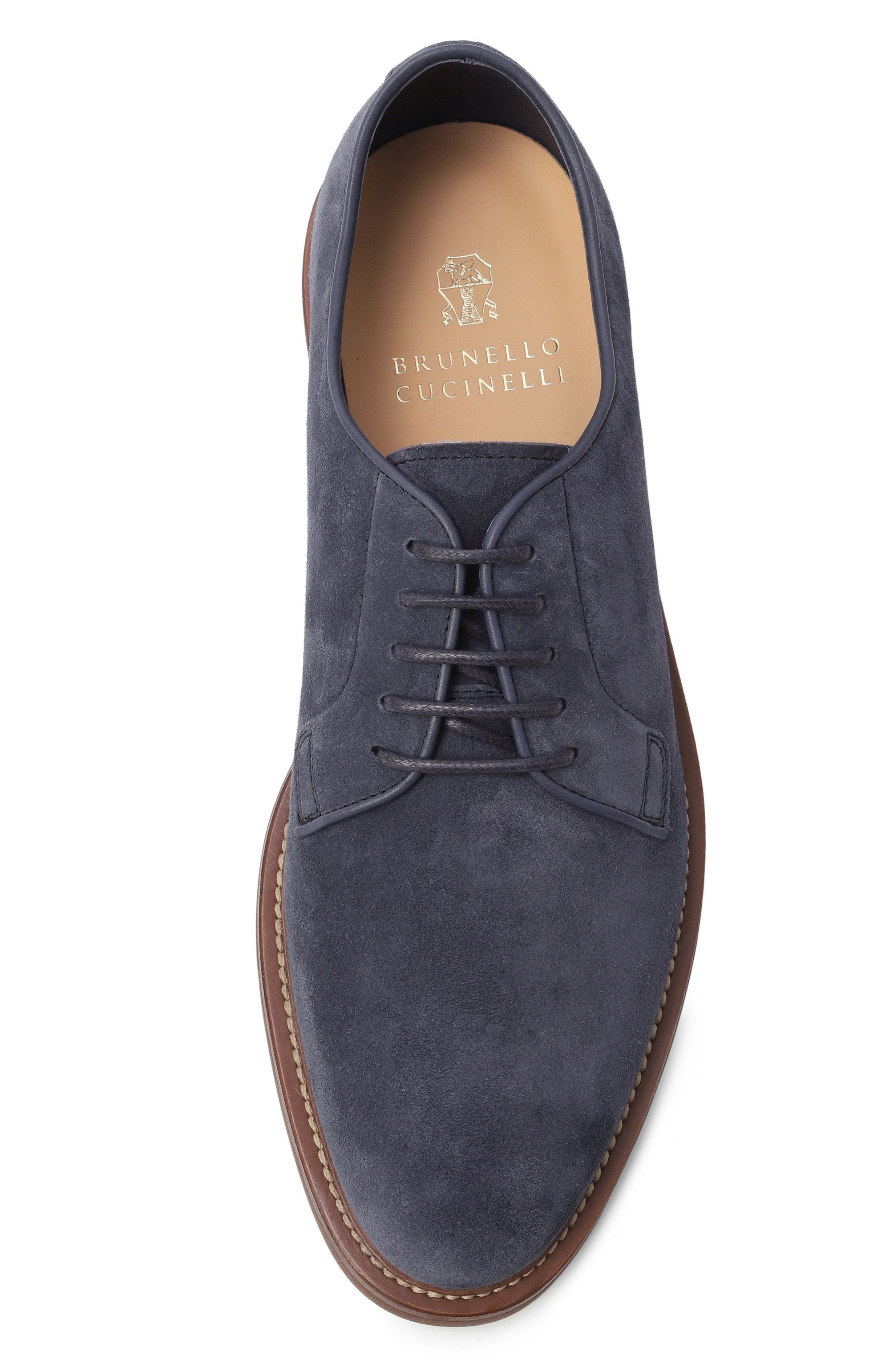 Замшевые дерби BRUNELLO CUCINELLI, арт. MZUNICE722, фото 6