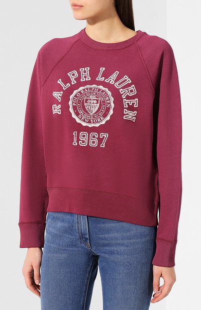 Хлопковый пуловер POLO RALPH LAUREN красного цвета по цене 18800 руб., арт. 211717899, фото 3 Хлопковый пуловер POLO RALPH LAUREN, арт. 211717899, фото 3