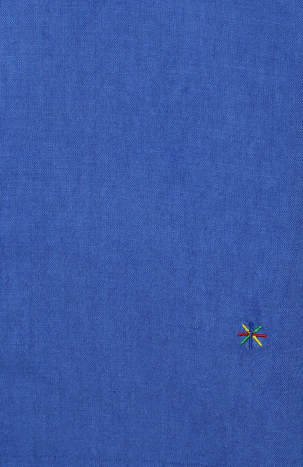 Рубашка из льна и хлопка MANUEL RITZ голубого цвета по цене 7995 руб., арт. MR1065/8A-12A, фото 3 Рубашка из льна и хлопка MANUEL RITZ, арт. MR1065/8A-12A, фото 3