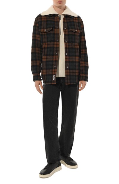 Куртка-рубашка из хлопка и шерсти WOOLRICH, арт. CFWOOS0104MRUT3121, фото 2