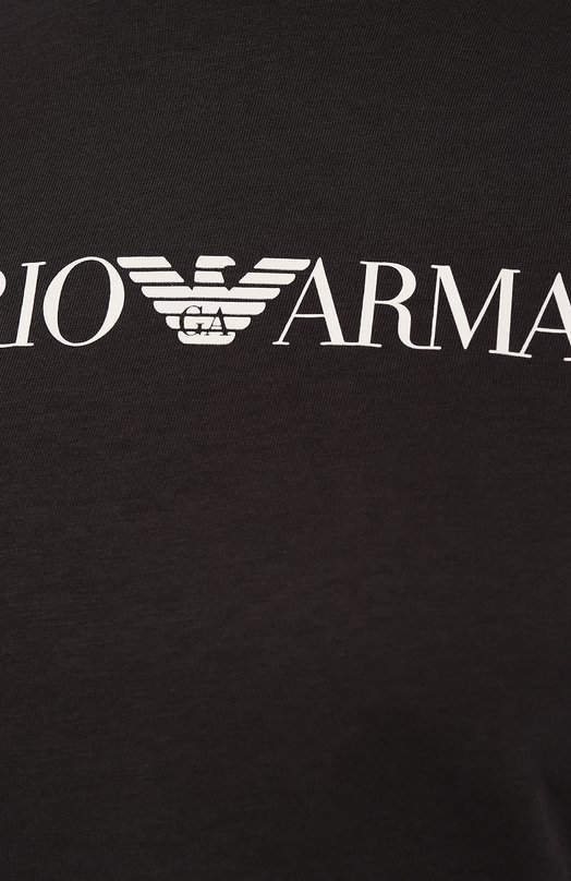 Хлопковая футболка Emporio Armani 8N2T9C/2J53Z Синий  8N2T9C/2J53Z Фото 5