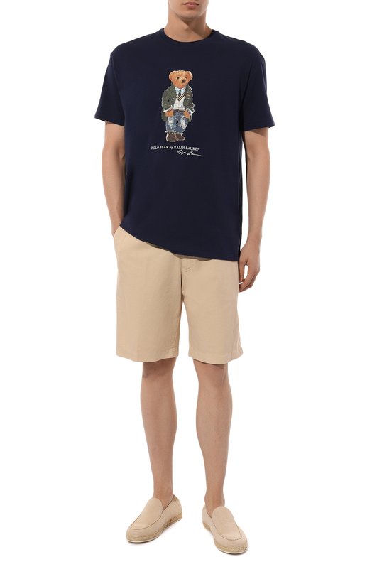 Хлопковая футболка Polo Ralph Lauren 710854497 Синий  710854497 Фото 2