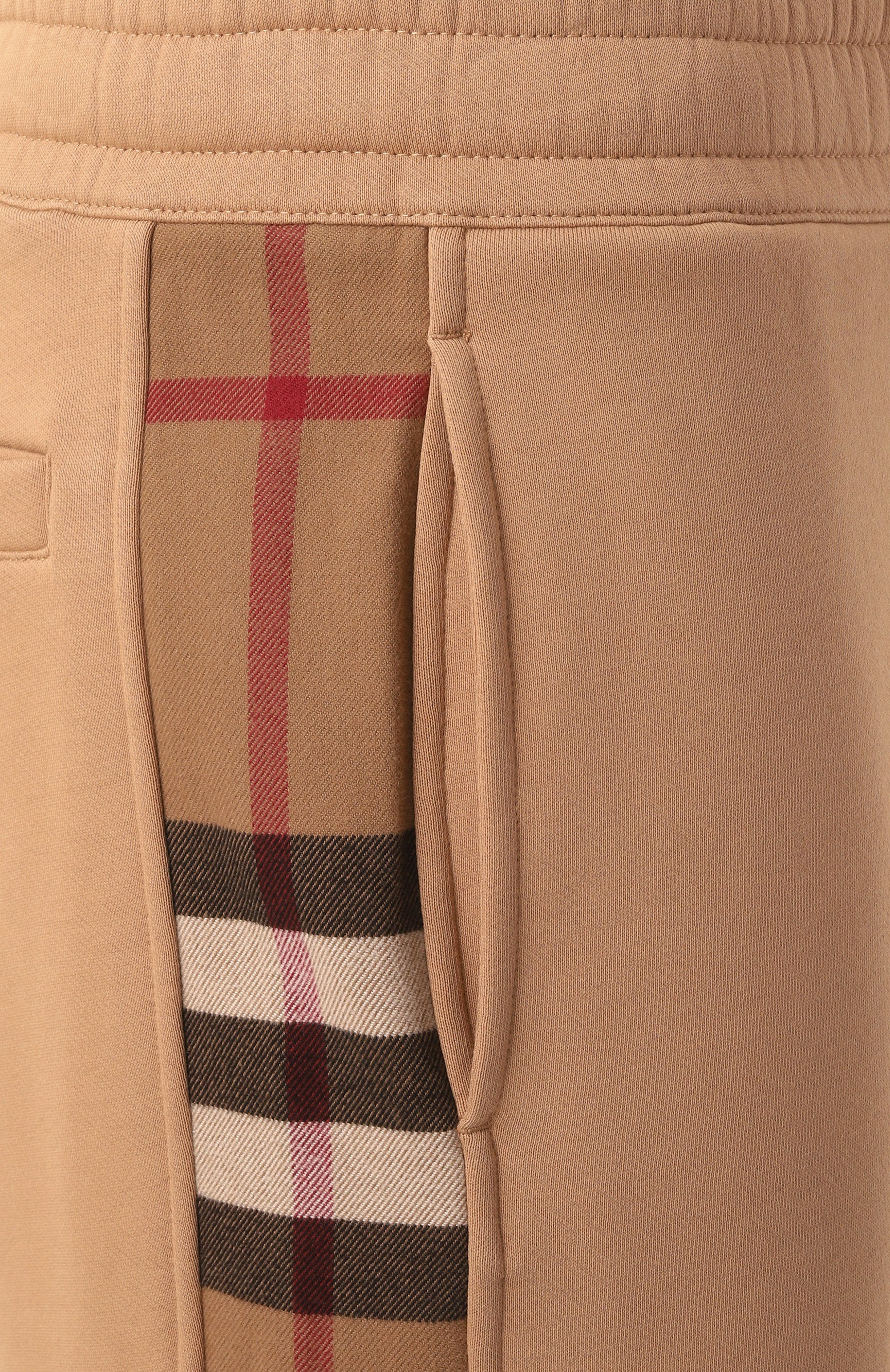 Хлопковые джоггеры BURBERRY, арт. 8045014, фото 6