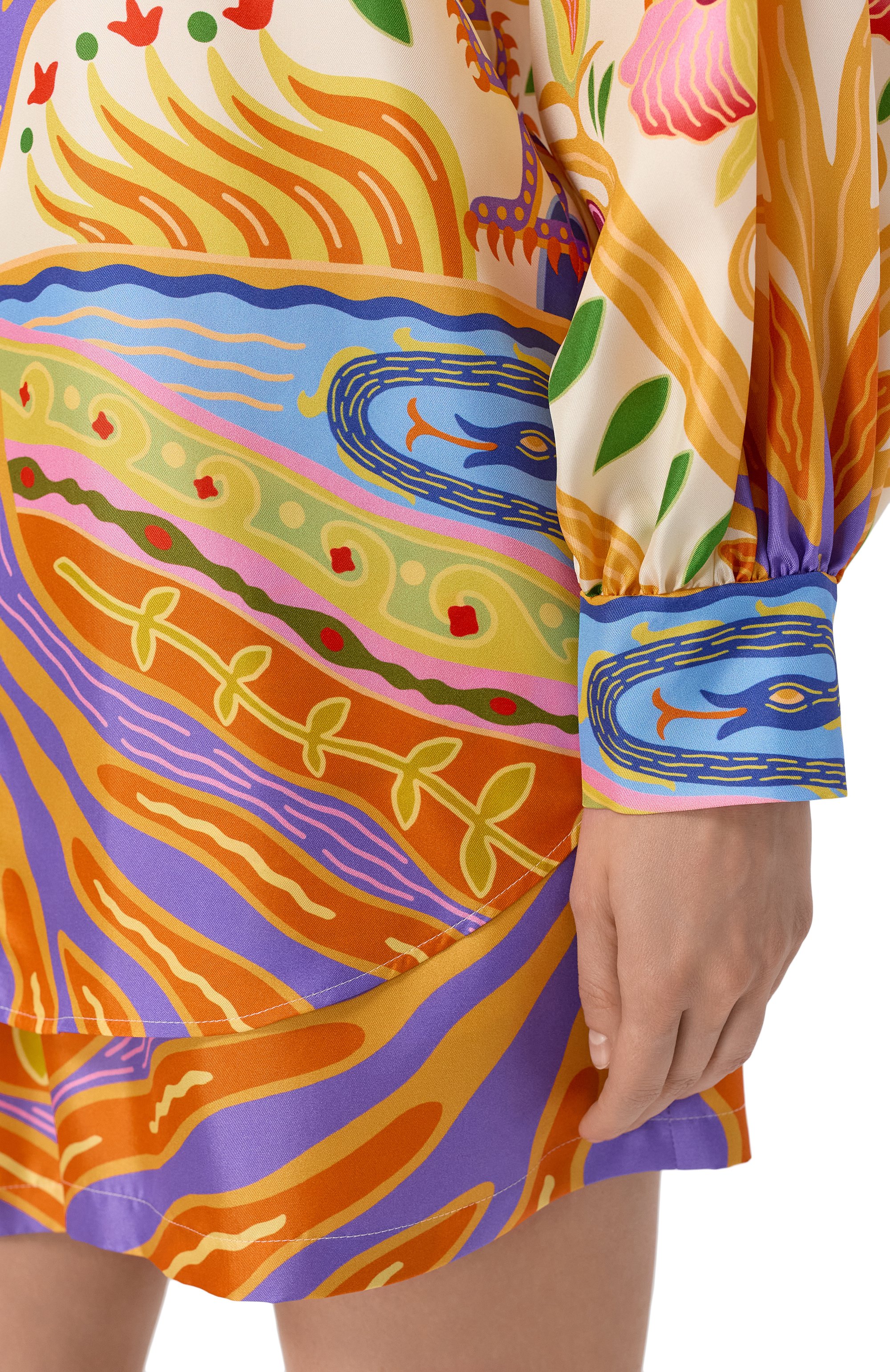 Шелковая рубашка OLOLOL, арт. OLSH029/6010.TREE122, фото 5