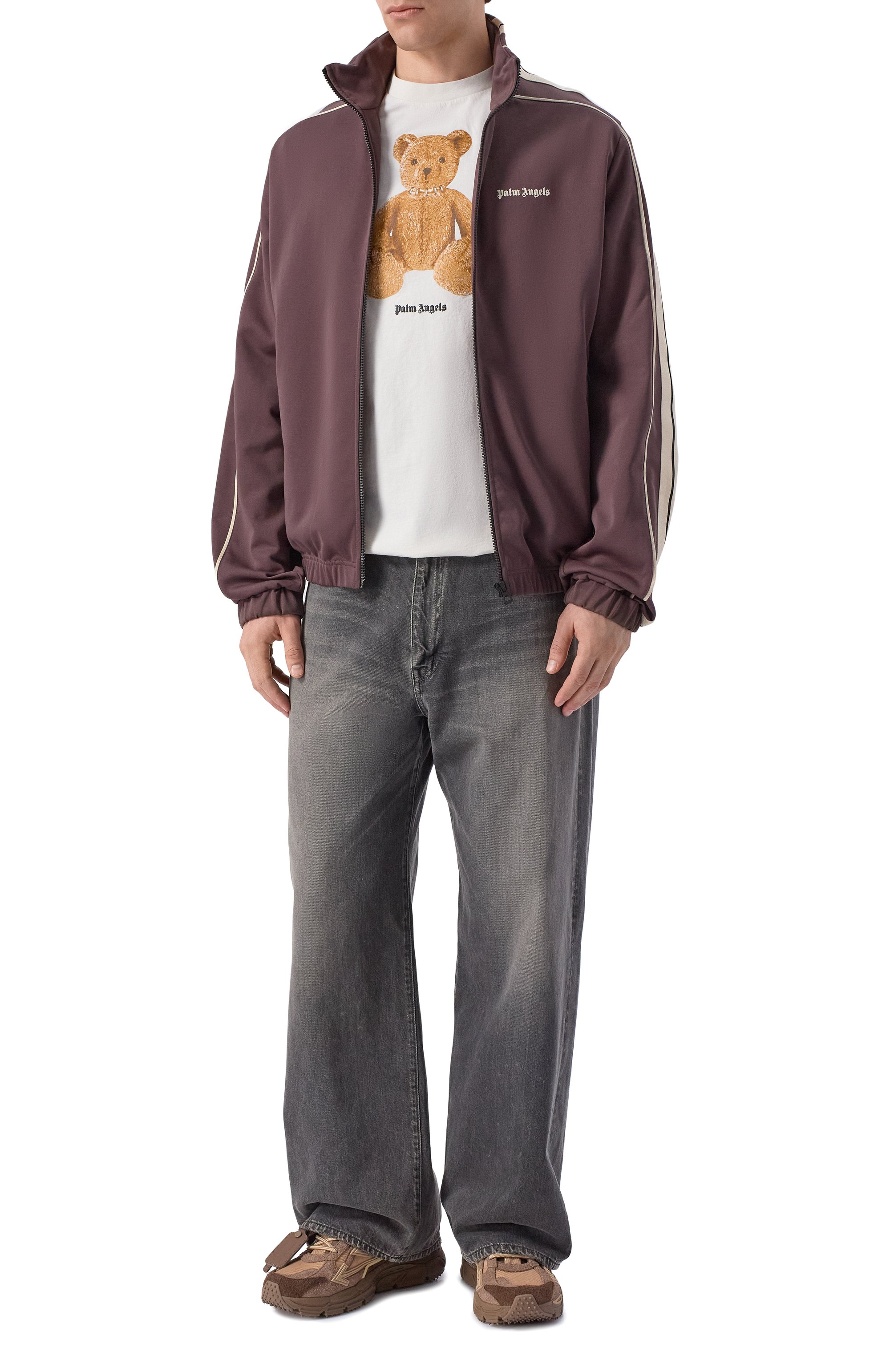 Хлопковая футболка PALM ANGELS, арт. PMAA109S26JER00A, фото 2