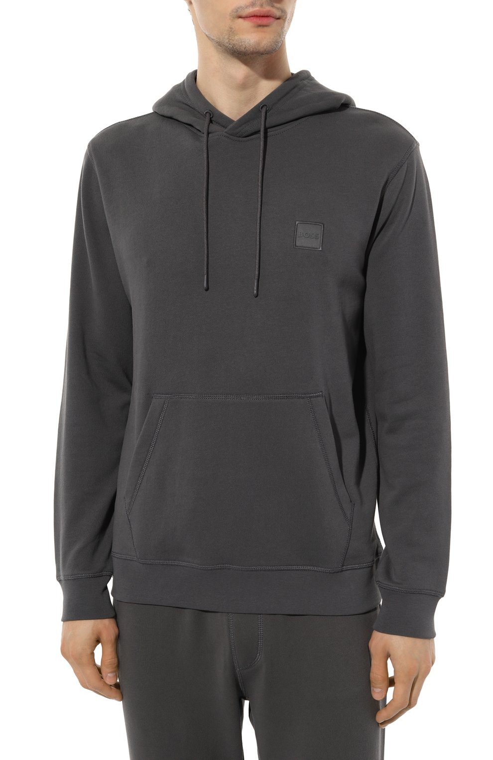 Хлопковое худи BOSS ORANGE, арт. 50468445, фото 3
