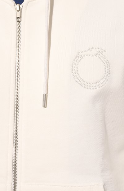 Хлопковая толстовка TRUSSARDI белого цвета по цене 19200 руб., арт. 52F00320-1T006398, фото 5 Хлопковая толстовка TRUSSARDI, арт. 52F00320-1T006398, фото 5