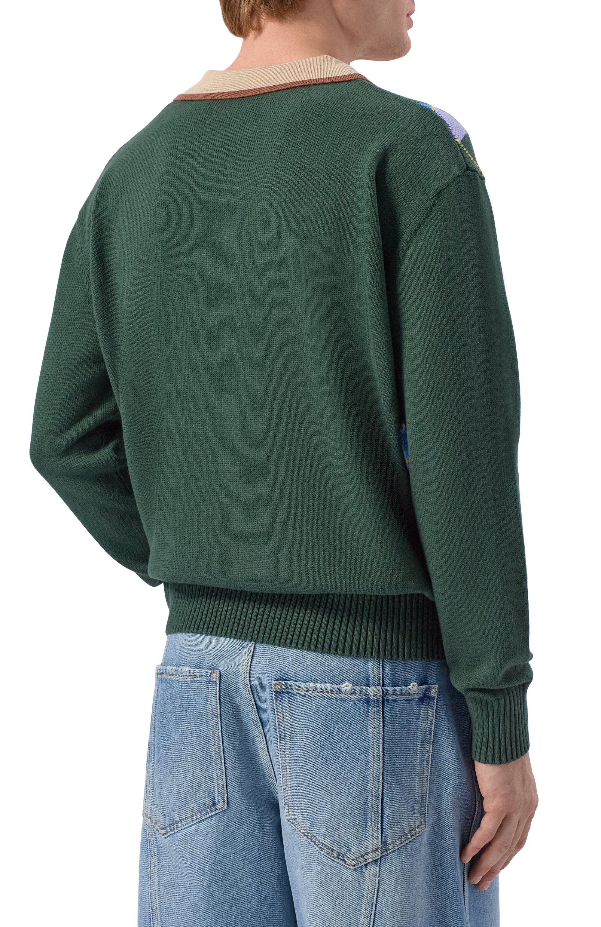 Свитер из хлопка и шерсти DRIES VAN NOTEN, арт. 021237/3730, фото 4