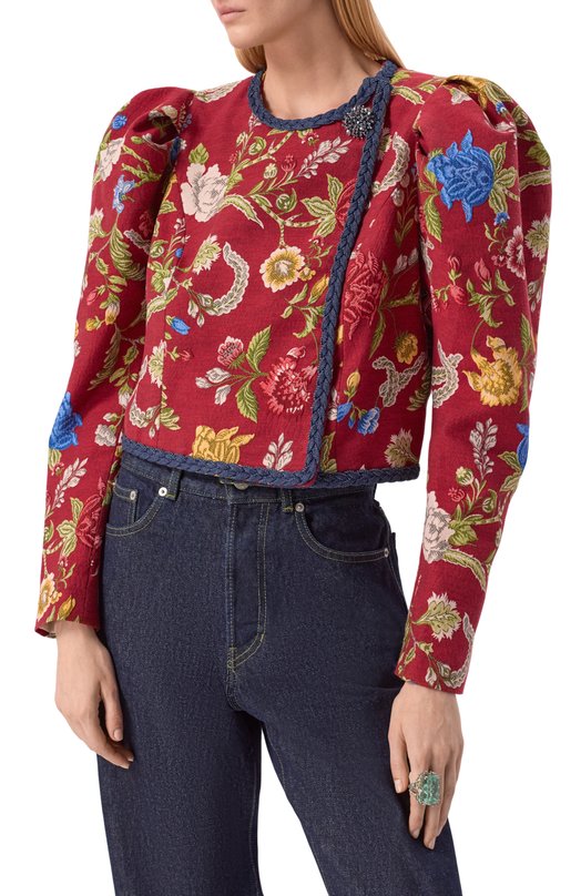 Хлопковый жакет Botrois SKU68463307 Красный  SKU68463307 Фото 3