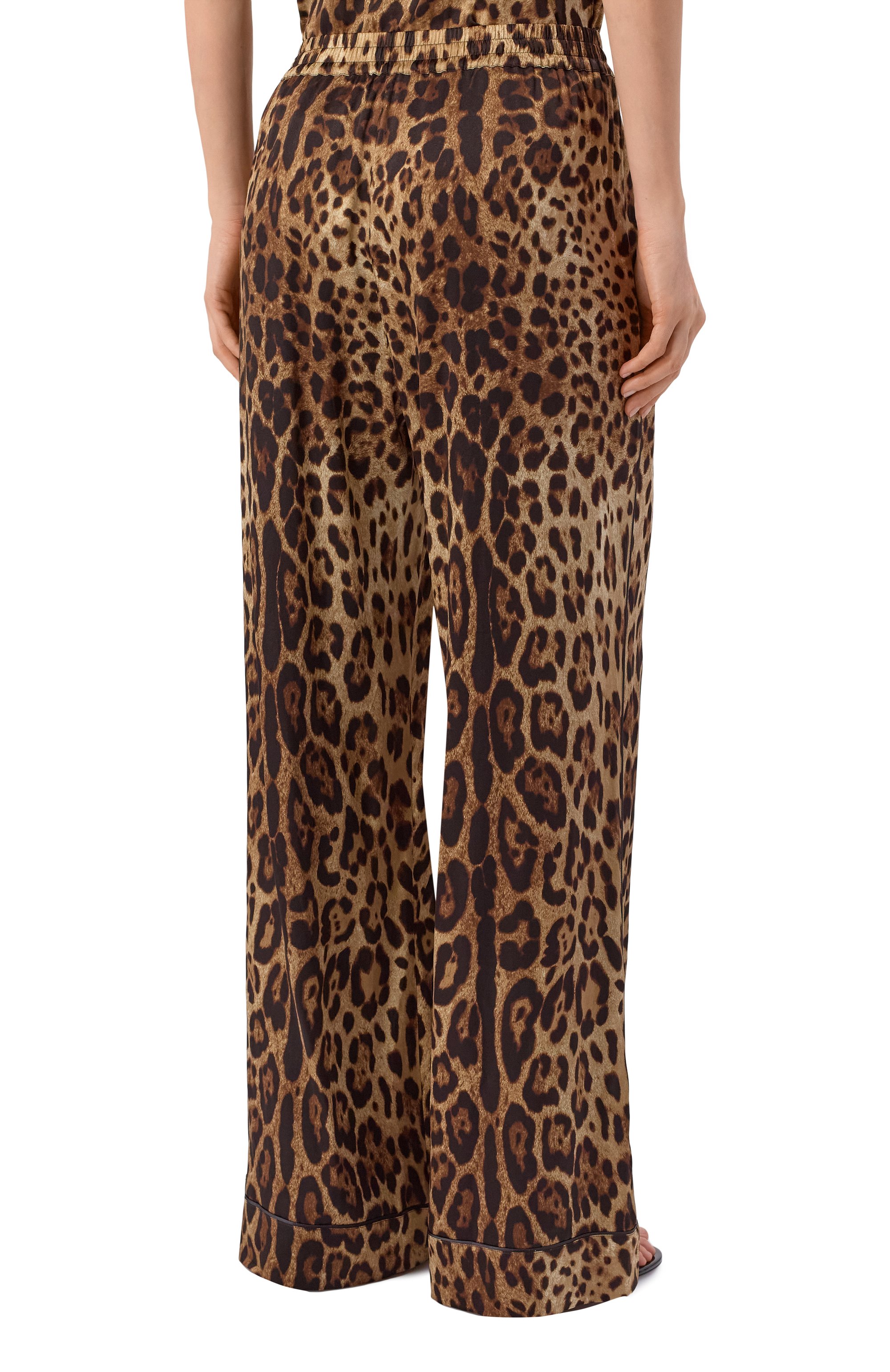 Шелковые брюки DOLCE & GABBANA, арт. FTAMPT/FSAXY, фото 4