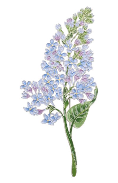 Брошь сирень РУССКИЕ САМОЦВЕТЫ, арт. 41484, фото 1