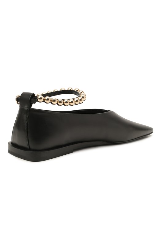 Кожаные балетки Jil Sander JS36061A-13030 Чёрный  JS36061A-13030 Фото 4