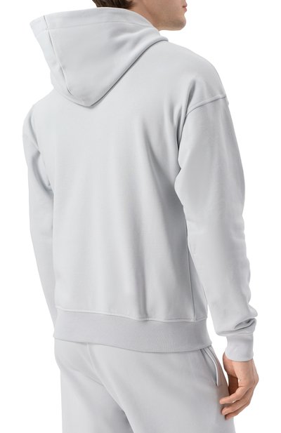 Хлопковое худи HINNOMINATE светло-серого цвета по цене 17550 руб., арт. HMABM01301, фото 4 Хлопковое худи HINNOMINATE, арт. HMABM01301, фото 4