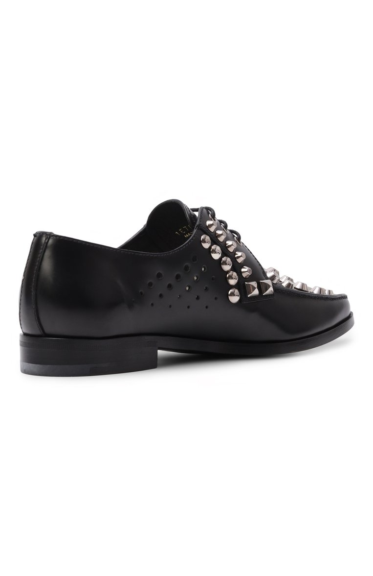 Кожаные дерби PRADA, арт. 1E701I-B4L-F0002-015, фото 3