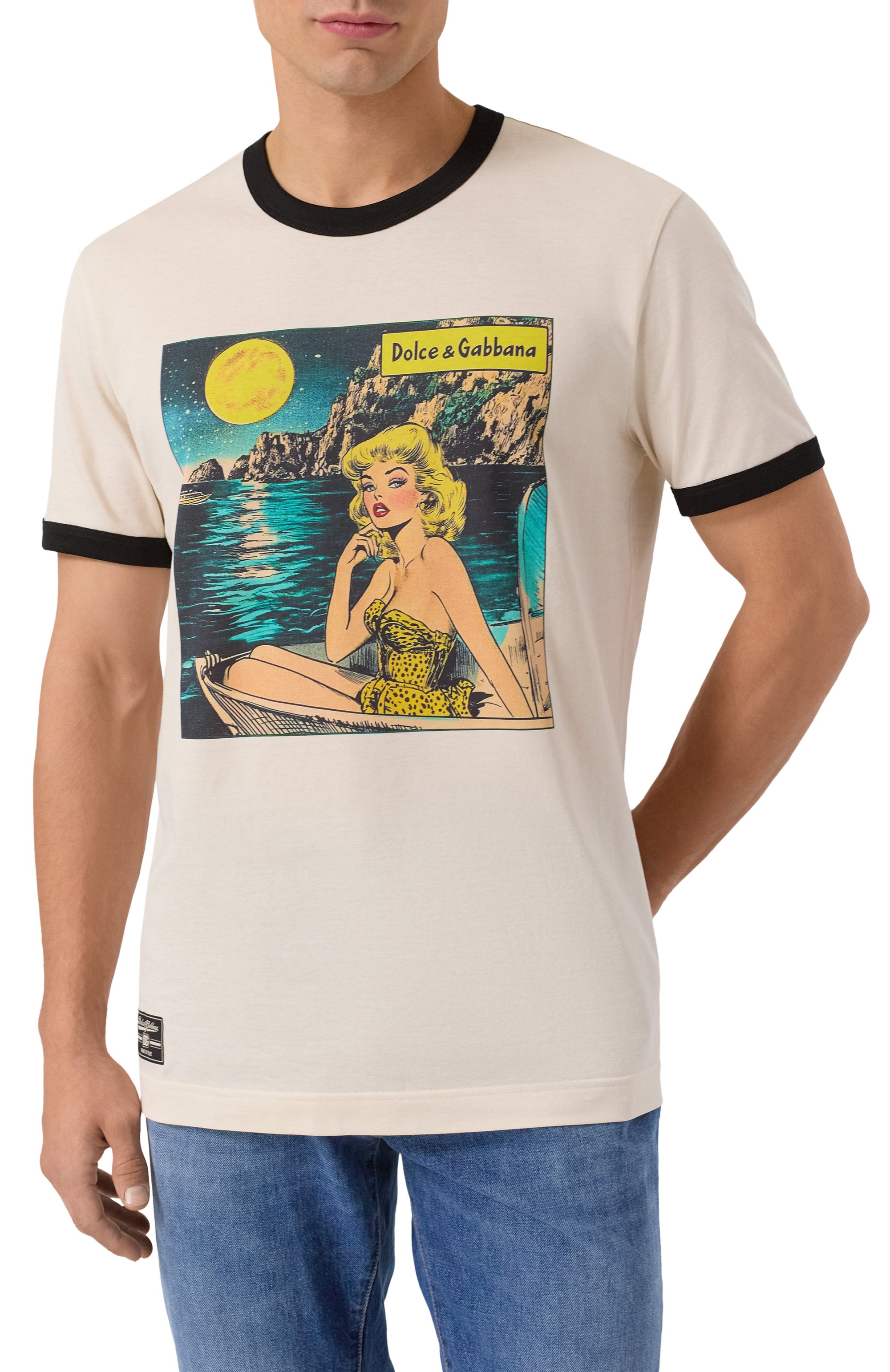 Хлопковая футболка DOLCE & GABBANA, арт. G8PV1T/G7PHF, фото 3