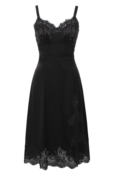 Женская сорочка из хлопка и шелка DOLCE & GABBANA, арт. 06A86T/FUAD8