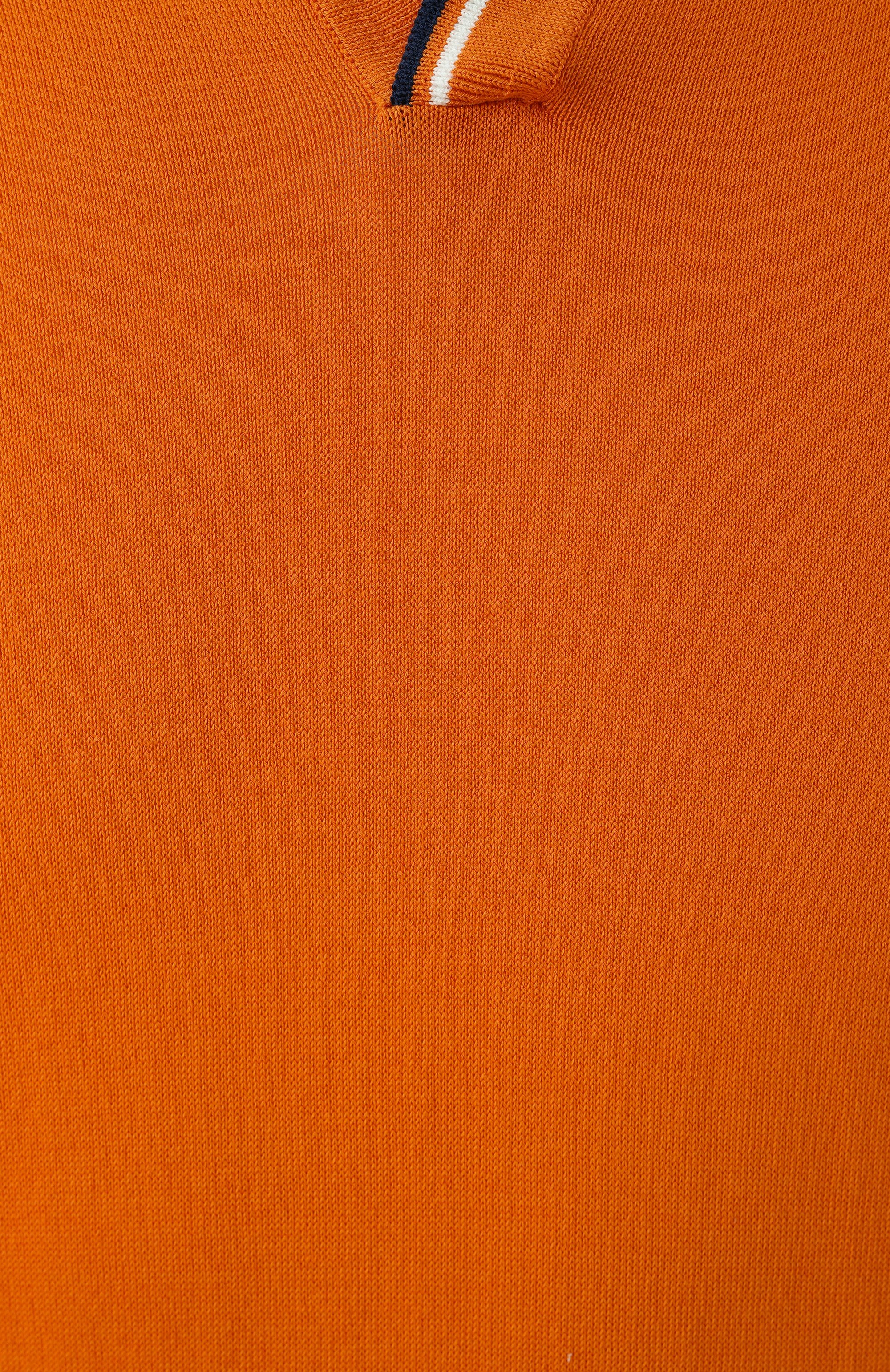 Хлопковое поло GRAN SASSO оранжевого цвета по цене 24950 руб., арт. 57132/20688, фото 6 Хлопковое поло GRAN SASSO, арт. 57132/20688, фото 6