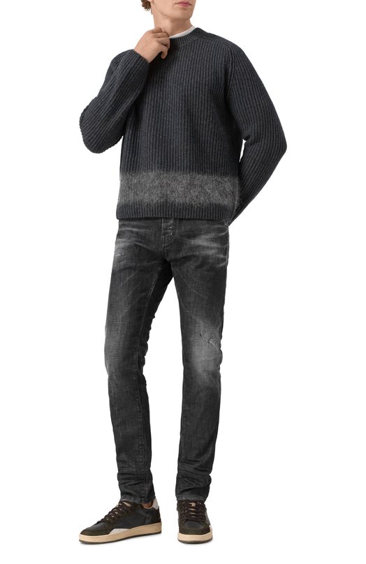 Шерстяной свитер Dsquared2 S74HA1547/D13150 Серый  S74HA1547/D13150 Фото 2