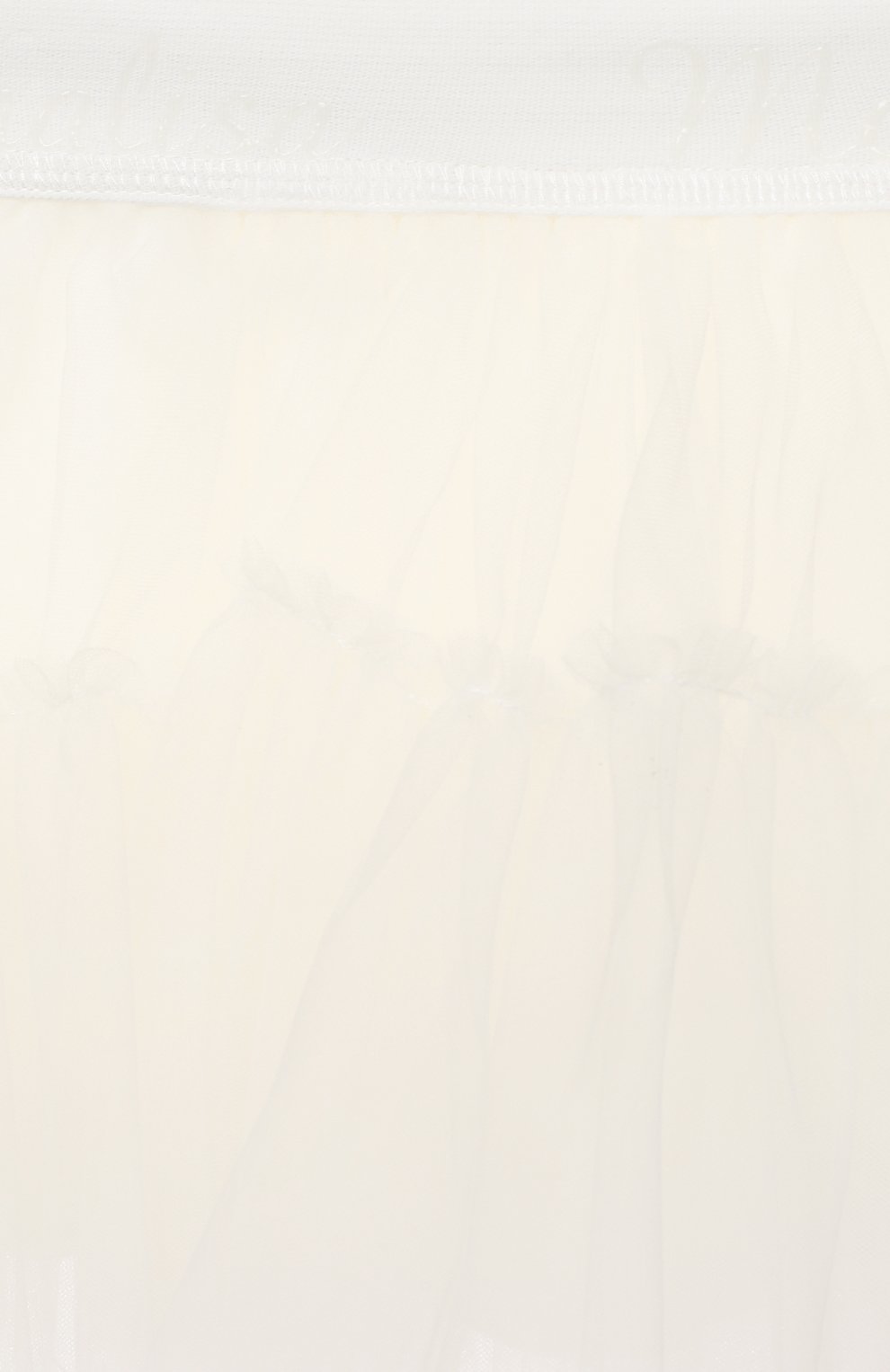 Юбка MONNALISA белого цвета по цене 8370 руб., арт. 376GON, фото 3 Юбка MONNALISA, арт. 376GON, фото 3