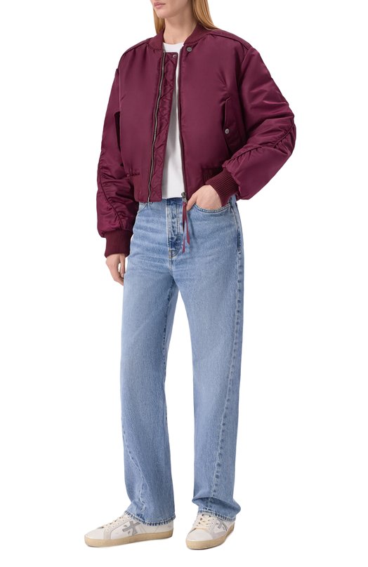 Утепленный бомбер HUGO 50550687 Бордовый  50550687 Фото 2