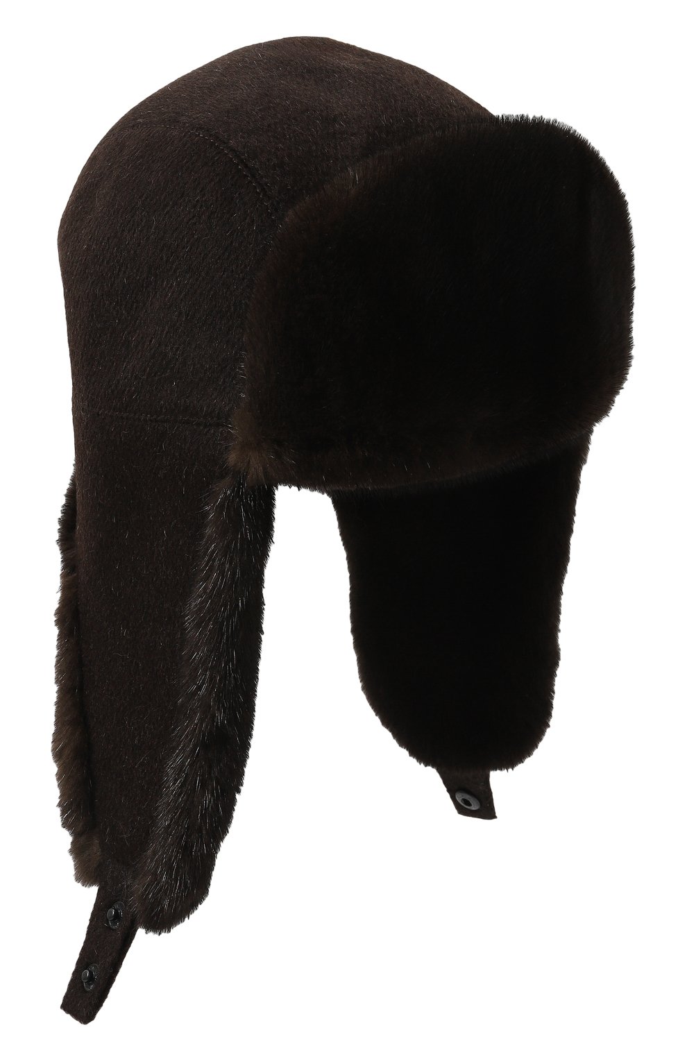 Шерстяная шапка-ушанка с мехом норки VICTORIA KUSENKOVA, арт. 339100204159, фото 1
