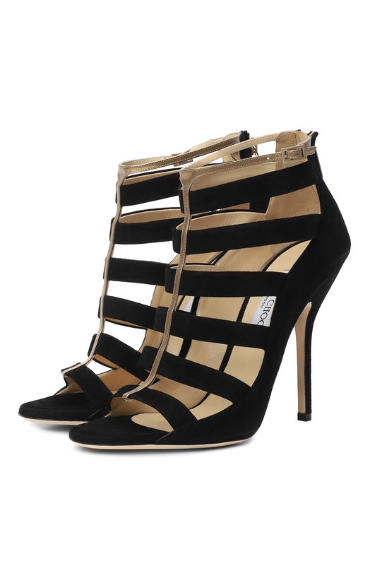 

Замшевые босоножки Fathom Jimmy Choo, Чёрный