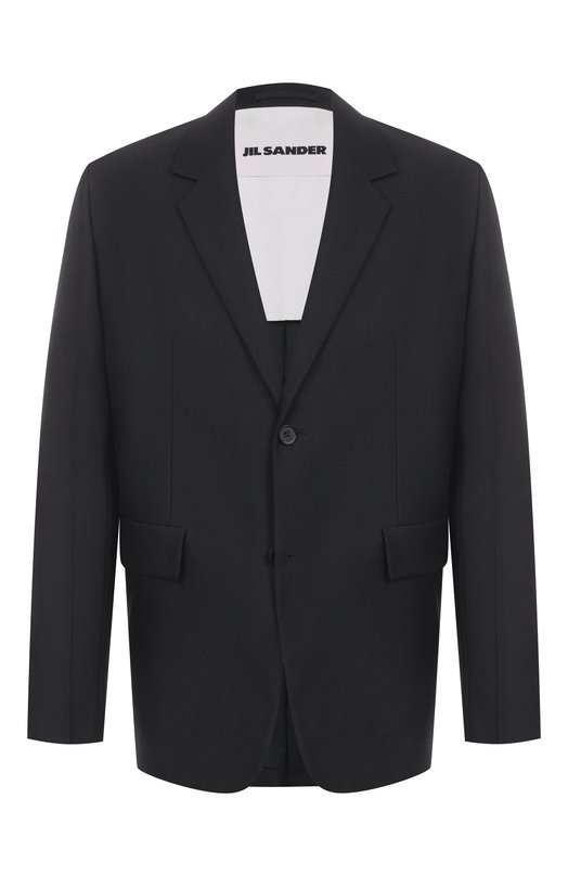 Шерстяной пиджак Jil Sander J23BN0010-J40189 Чёрный J23BN0010-J40189