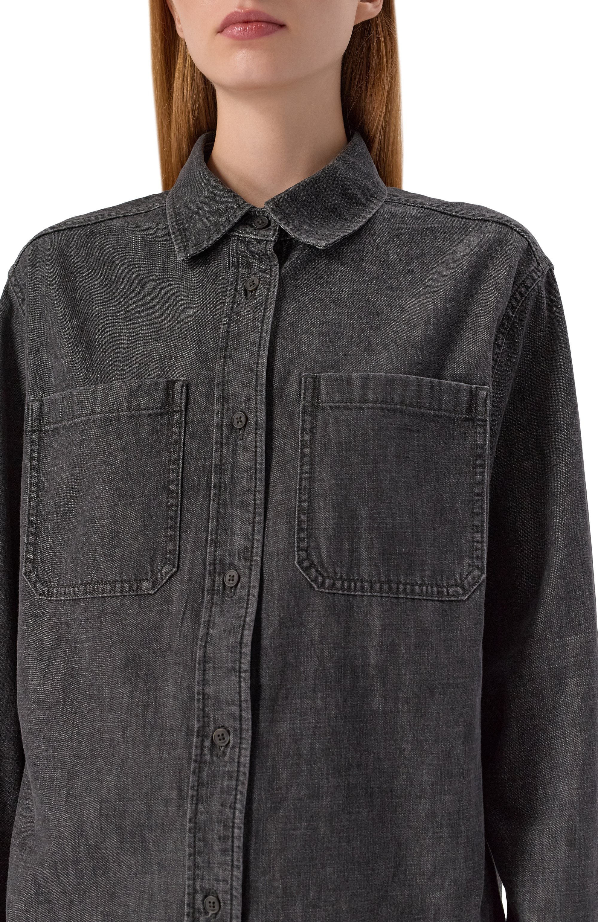 Джинсовая рубашка 12 STOREEZ, арт. 132696, фото 5