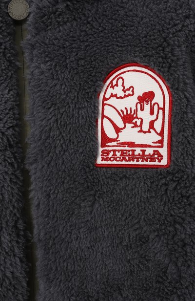 Куртка из экомеха STELLA MCCARTNEY темно-синего цвета по цене 22400 руб., арт. TZ2H37, фото 3 Куртка из экомеха STELLA MCCARTNEY, арт. TZ2H37, фото 3
