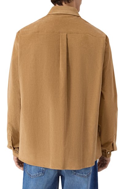 Вельветовая рубашка DOLCE & GABBANA бежевого цвета по цене 99950 руб., арт. G5MA1T/GJ589, фото 4 Вельветовая рубашка DOLCE & GABBANA, арт. G5MA1T/GJ589, фото 4