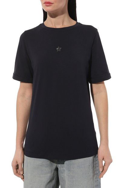 Хлопковая футболка LORENA ANTONIAZZI, арт. TS24AP/9999, фото 3