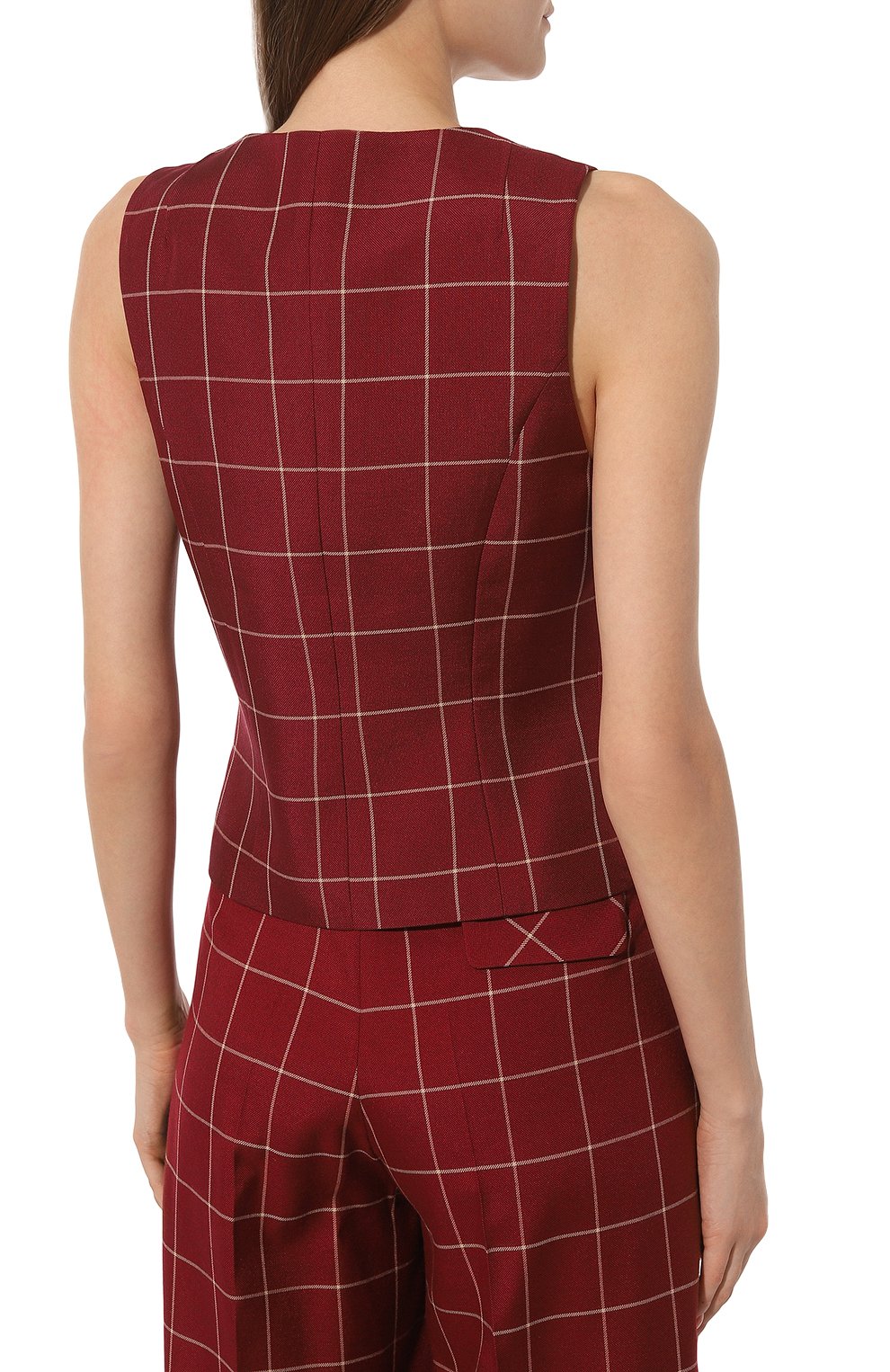 Жилет из шелка и шерсти LESYANEBO, арт. SS24/H-411/CR, фото 4