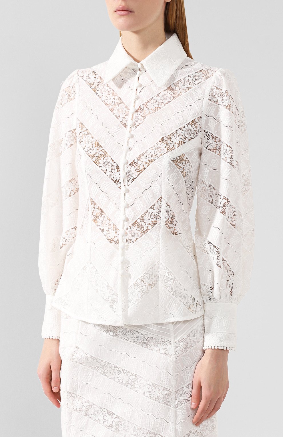 Кружевная блузка ZIMMERMANN, арт. 6572TVEN, фото 3