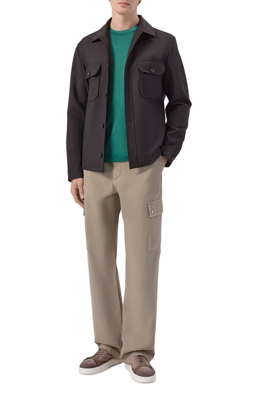 Хлопковая футболка Stefano Ricci MNH6105150/TE0001 Зелёный  MNH6105150/TE0001 Фото 2