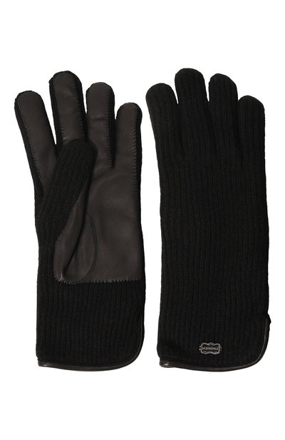 Кашемировые перчатки AGNONA черного цвета по цене 66500 руб., арт. MY08U10E/1K1209E, фото 2 Кашемировые перчатки AGNONA, арт. MY08U10E/1K1209E, фото 2