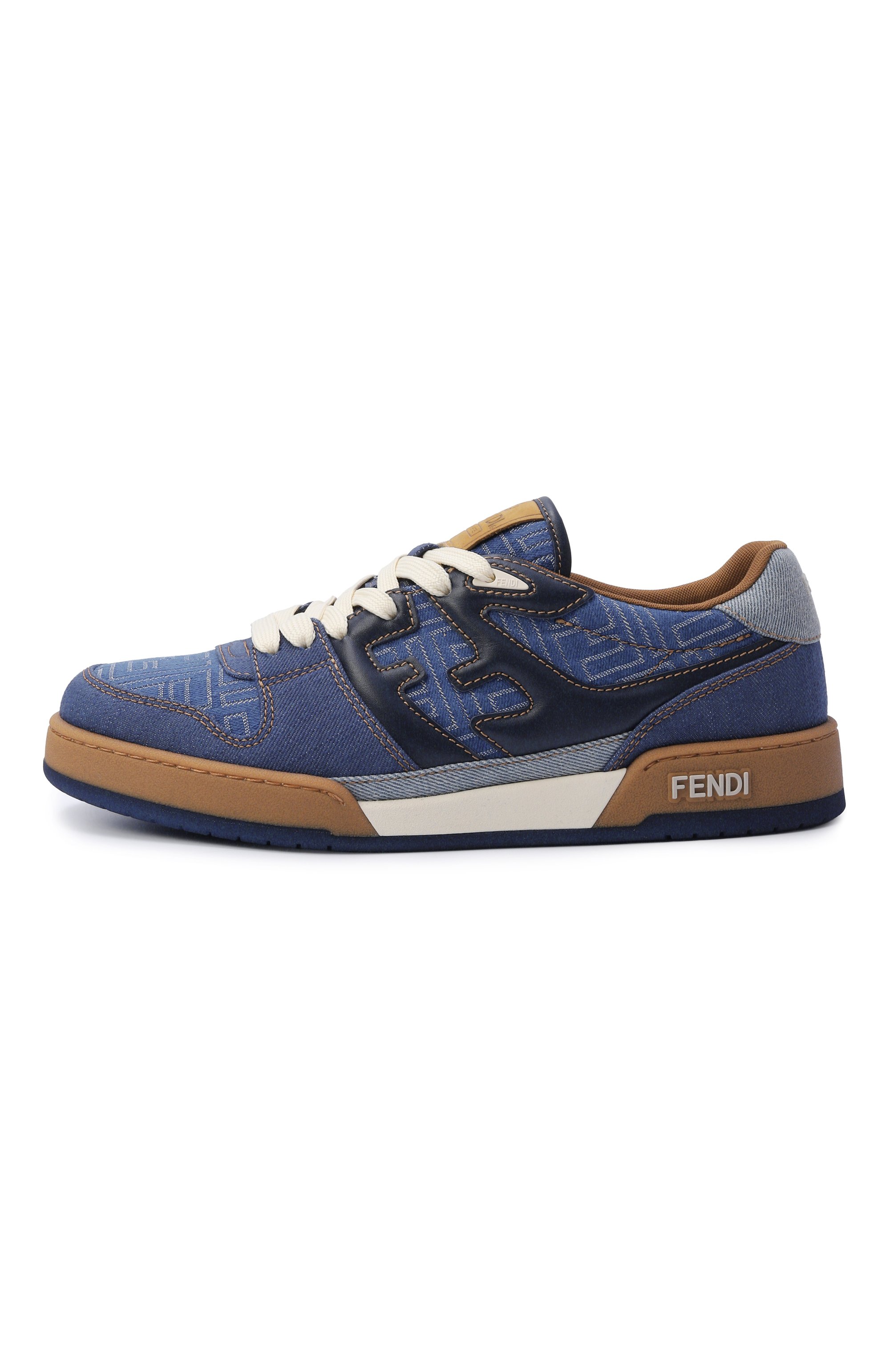 Текстильные кеды match FENDI, арт. 7E1495/AU2N, фото 3