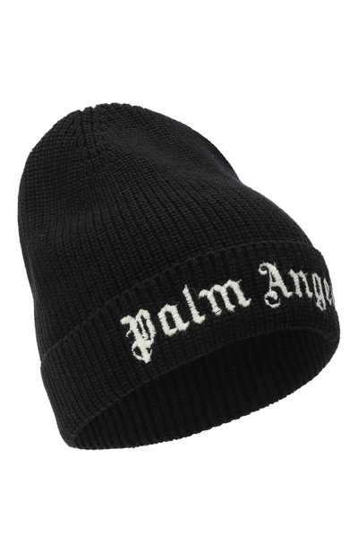 Шапка из хлопка и шерсти PALM ANGELS, арт. PBLC006C99KNI001