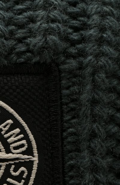 Шерстяная шапка STONE ISLAND темно-зеленого цвета по цене 9795 руб., арт. 7115N10B5, фото 3 Шерстяная шапка STONE ISLAND, арт. 7115N10B5, фото 3