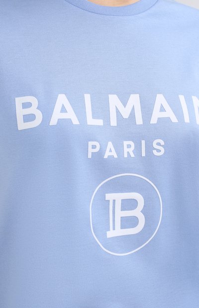 Хлопковая футболка BALMAIN, арт. UF11350/I551, фото 5