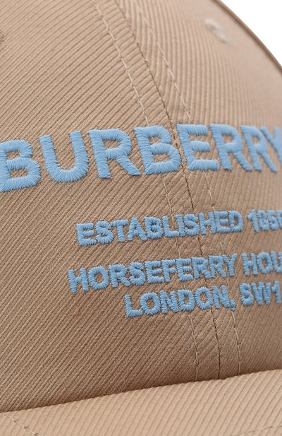 Хлопковая бейсболка BURBERRY, арт. 8048729, фото 4