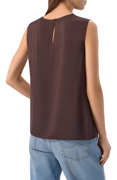 Шелковый топ THEORY, арт. M0102539, фото 4