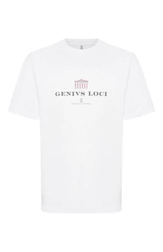 Хлопковая футболка Brunello Cucinelli M0B138520 Белый M0B138520