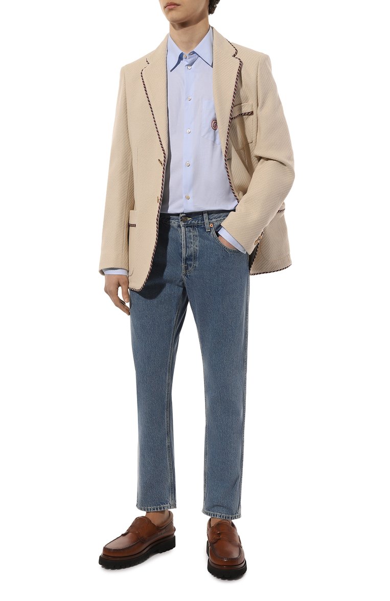 Хлопковая рубашка GUCCI, арт. 574518 ZABY4, фото 1