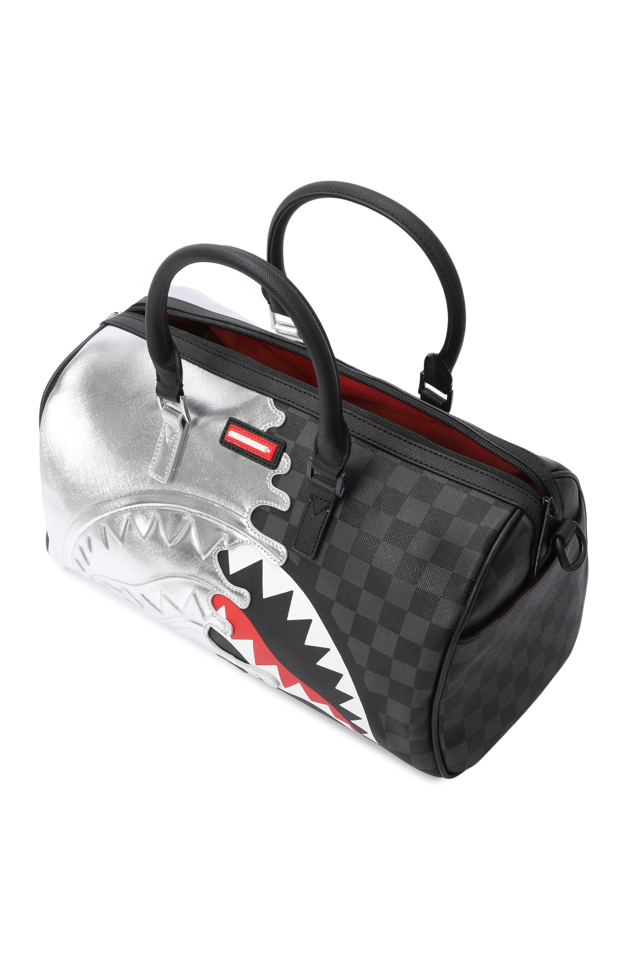 Дорожная сумка silver side drip black check SPRAYGROUND, арт. 910D8925NSZ/SILVER SIDE DRIP BLACK CHECK MINI DUFF, фото 3