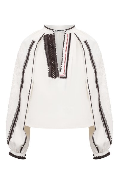 Женская льняная блузка JIL SANDER, арт. JSPS561380-WS320700A